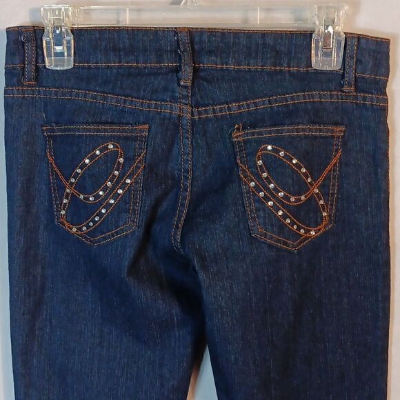 Blue Night USA Stretch Denim Low Rise Skinny Jeans - Picture 6 of 9